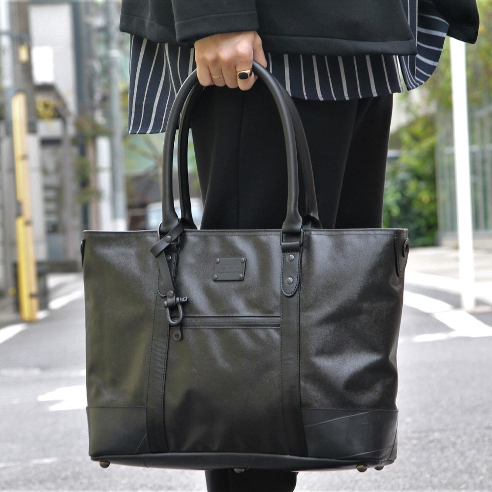 森野帆布コラボ／デザイナーズビジネスバッグ（ブラック）【表参道限定モデル】